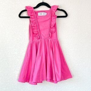 Omi Jo Pink Playground Pinafore Dress Size 3